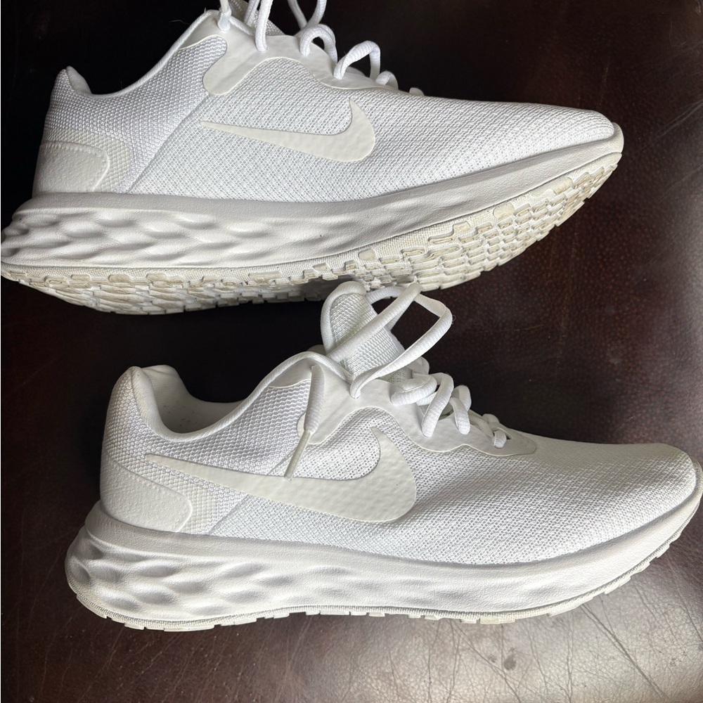 Nike All-White Athletic Sneakers